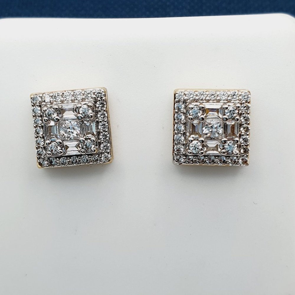 "925 Sterling Silver Plated CZ Earrings, EVBRS435